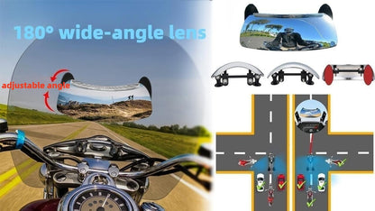 Espejo retrovisor del parabrisas de la motocicleta