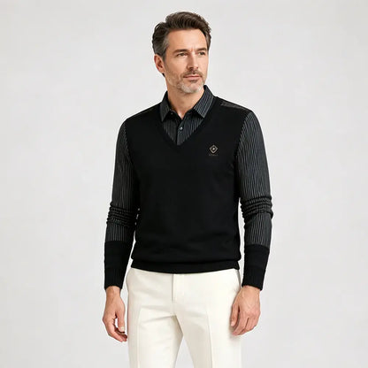 👔Razprodaja ob koncu leta🔥【M-4XL】Moški dvodelni komplet iz vrhunskega kašmirja, topel in vsestranski.