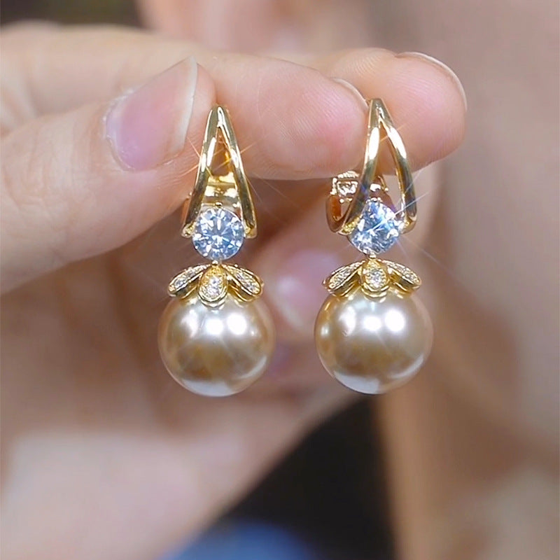 💋 Pendientes de plata con perlas de lujo francés de nuevo estilo 2025