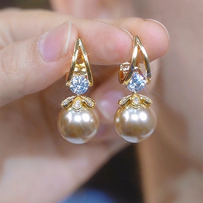 💋 Pendientes de plata con perlas de lujo francés de nuevo estilo 2026