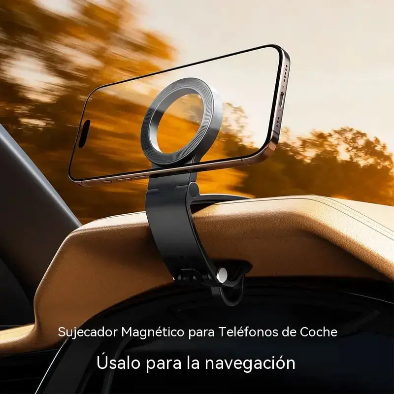Soporte magnético para salpicadero de coche, plegable, para teléfono y navegador