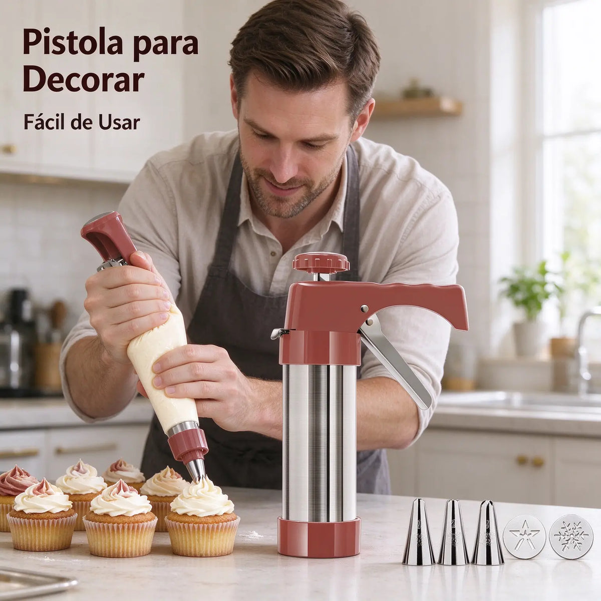 👍El molde de 6/13 piezas tiene un precio de 31 euros🍪✨Set de repostería casera: moldes para galletas y herramientas para decorar con crema.
