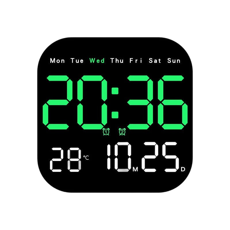 【 ¡Más de 50.000 unidades vendidas! 】 Reloj digital para el hogar y la oficina: ¡despierte suavemente y olvídese de las alarmas molestas! Brillo ajustable, funcionamiento silencioso por la noche.