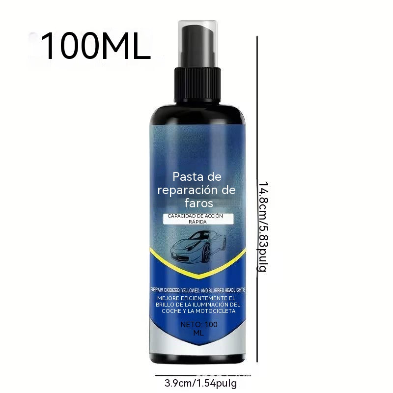🚗💡Spray restaurador de faros: Compra 1 y llévate 1 gratis!elimina la neblina amarillenta, restaura la claridad y el brillo. Conducción nocturna más segura, toalla incluida. ✨🛡️