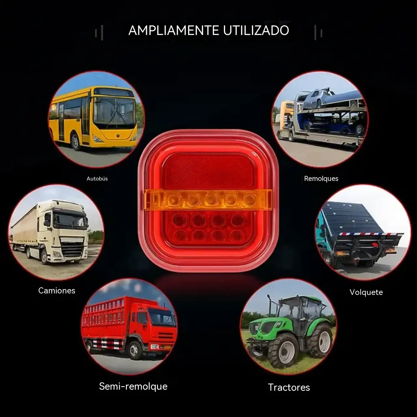 （2 paquetes）🚦【Universal 12V/24V】🚦 Luces LED para remolque de coche