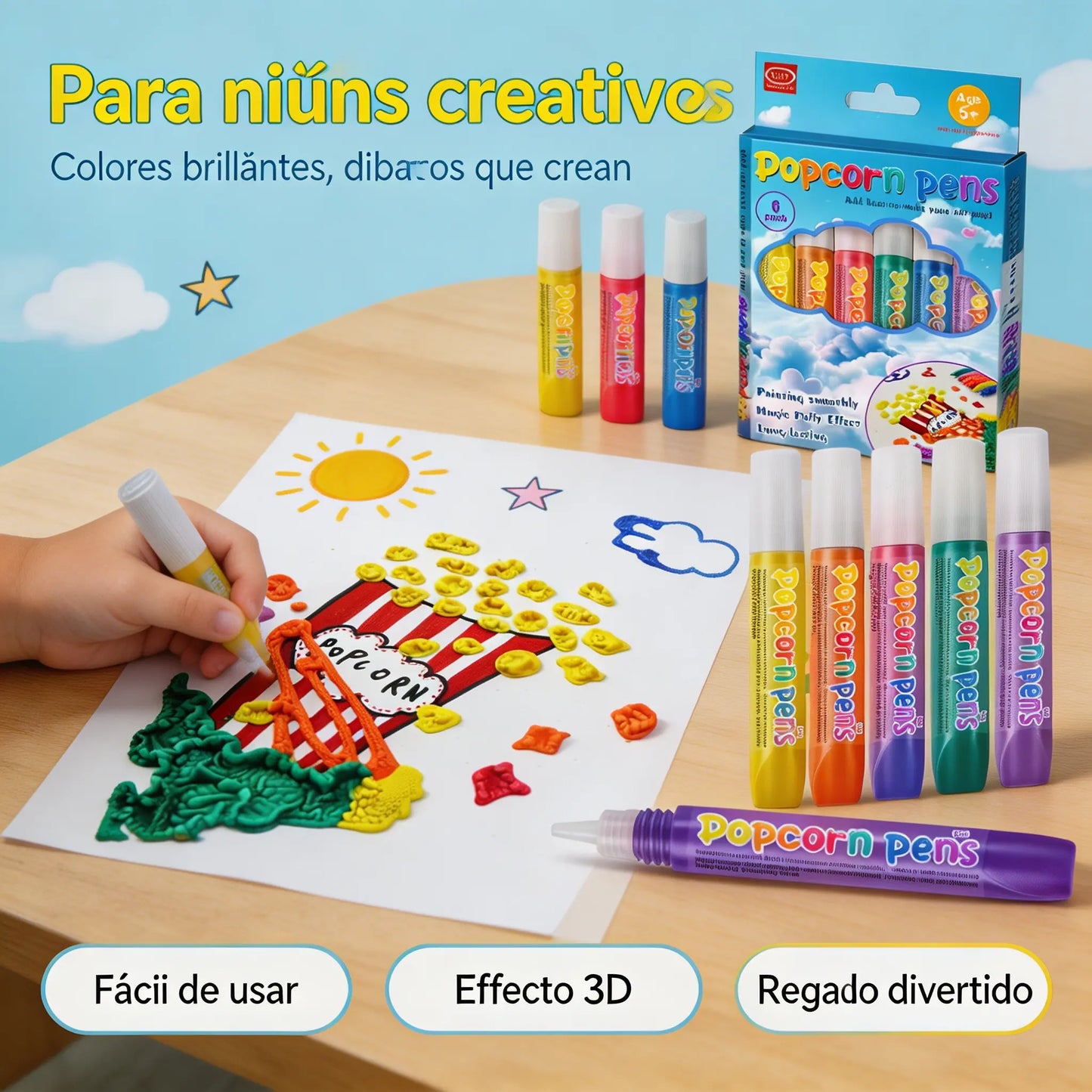 🔥50% de descuento🔥——🌈🖼️Bolígrafo con relieve estereoscópico 3D🎨