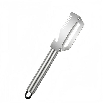 ✅【¡Compra 1 y llévate 1 gratis!】🧅🔪 Pelador de cocina multifuncional 3 en 1: ¡Pela, corta y abre tapones de botellas! 🔥