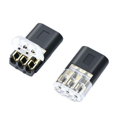 【40 piezas】🏆 Conector sin soldadura ni pelado de cables, enclavamiento de tres cables