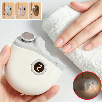 ✂️💅🔥 Lima de uñas eléctrica multifuncional, cortauñas eléctrico con protección antipellizcos