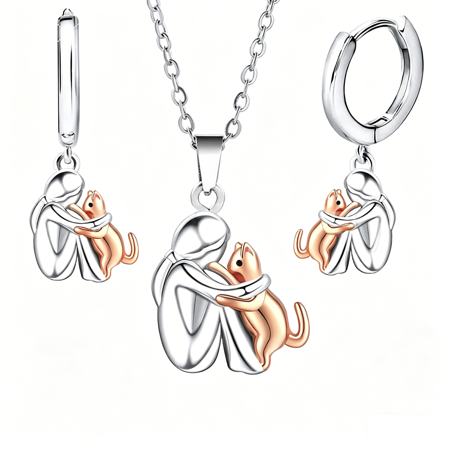 😻🐶 Un elegante conjunto de joyas, imprescindible para los amantes de los perros.