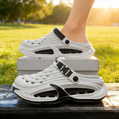 👟50% DE DESCUENTO🌬️Sandalias 2 en 1 para hombre de uso universal: suela gruesa de EVA, antideslizante y extremadamente ligera y transpirable🏃‍♂️
