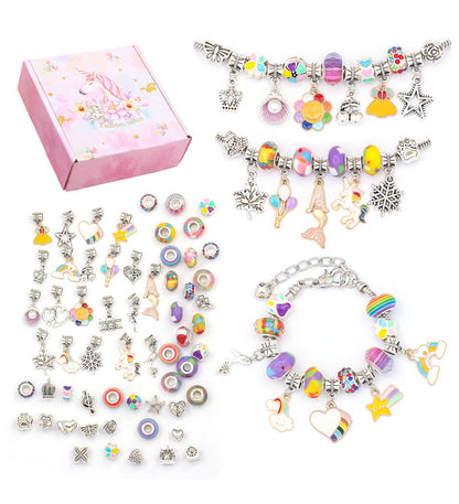 Conjunto de pulseras de dibujos animados para niños, joyería creativa hecha a mano