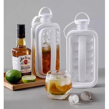 🎁🎁Botella para hacer esferas de hielo con molde integrado, apta para uso alimentario