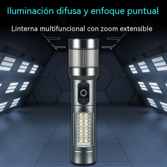 🔦 Večfunkcijska LED-svetilka s funkcijo povečave
