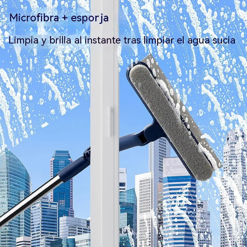 Pértiga especializada para la limpieza de ventanas en edificios de gran altura