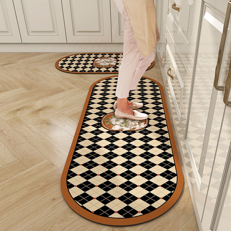 💥Oferta por tiempo limitado💥Nueva alfombra de cocina de barro de diatomeas, absorbente de agua, antideslizante y resistente a la suciedad-【45*75cm+45*120cm】