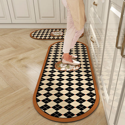 💥Oferta por tiempo limitado💥Nueva alfombra de cocina de barro de diatomeas, absorbente de agua, antideslizante y resistente a la suciedad-【45*75cm+45*120cm】