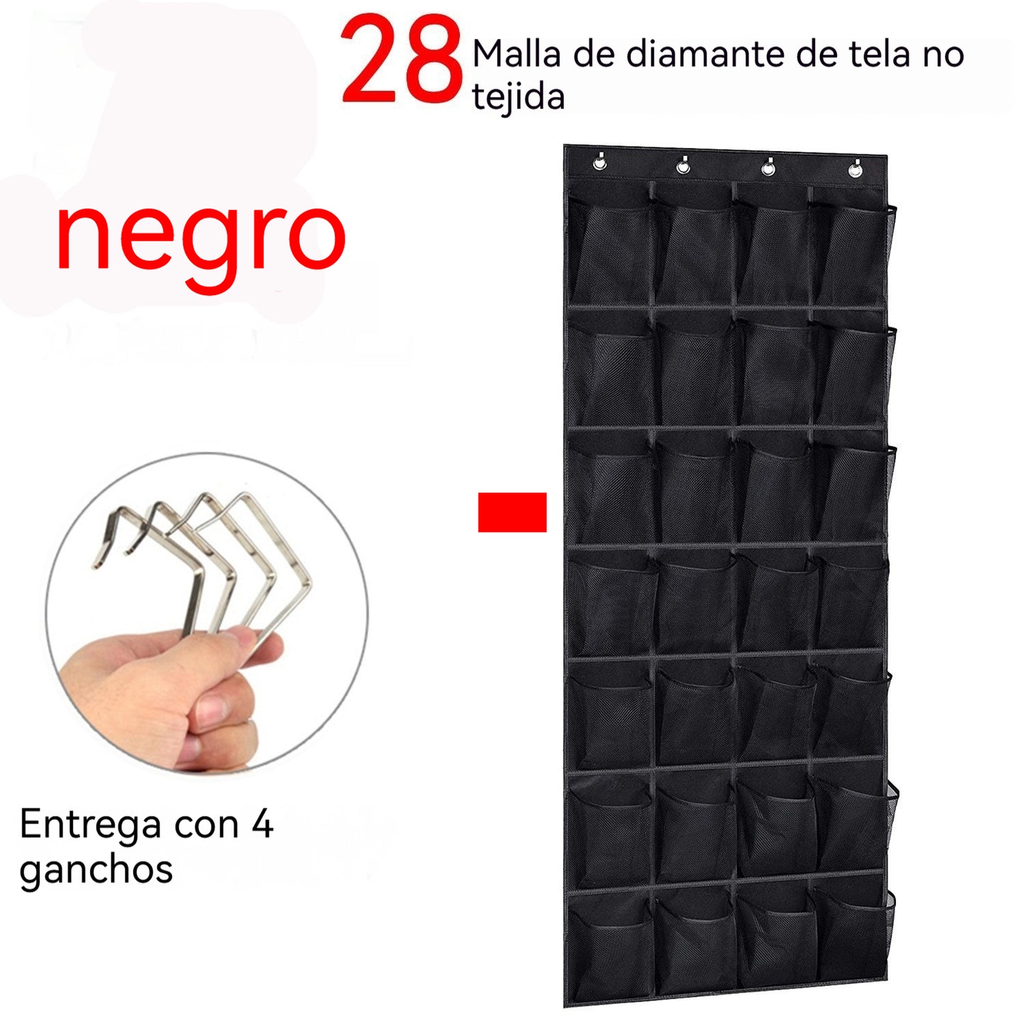 ✅Compra 1 y llévate 1 gratis💯Bolsa de almacenamiento colgante de malla multicapa con 28 compartimentos