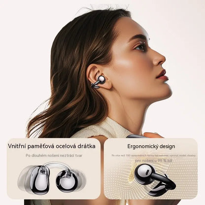 🎧 Bezdrôtové športové Bluetooth slúchadlá s klipom a farebným LCD displejom