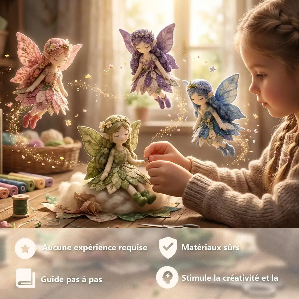 🌸50% de descuento - Serie de costura de cuentos de hadas - Set de muñecas de hadas de patchwork para hacer tú mismo✨👼