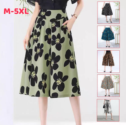 ❤️【M-5XL】Pantalones holgados estampados de cintura alta nuevos de 2026