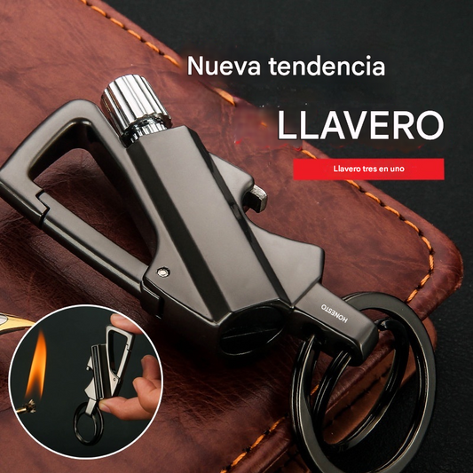 ✨Encendedor Infinity de combinación permanente con abridor de botellas y multiherramienta para llavero
