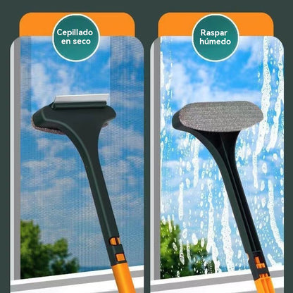 🧼50%OFF✨🧼 Cepillo de limpieza 2 en 1 para ventanas y superficies – Uso dual en seco y húmedo