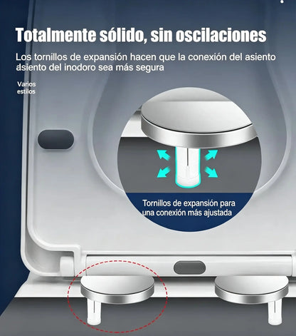 🚽【2 pares, 4 piezas en total】Accesorios universales para baño ----💦✨Abrazaderas de tornillo para fijar el asiento del inodoro.
