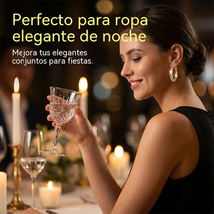 📢📢Compra 1 y llévate 2 gratis ⏰ Pendientes de aro huecos con circonita brillante