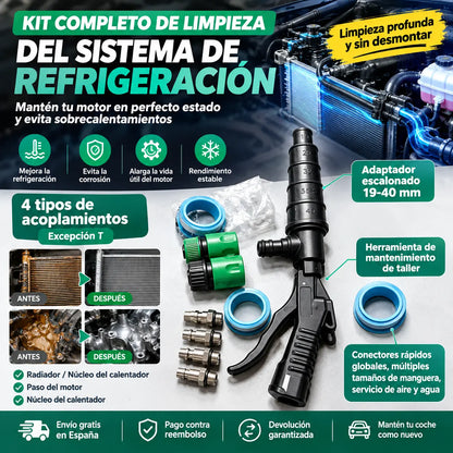 👍🫧Herramienta de limpieza para radiadores, radiadores de calefacción, conductos del motor y tuberías del sistema de refrigeración del automóvil