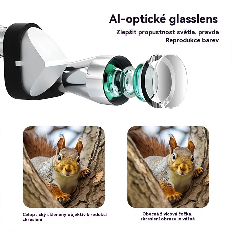 【🔭】Mini telescopio monocular para teléfono – Telescopio monocular portátil para viajes y observación