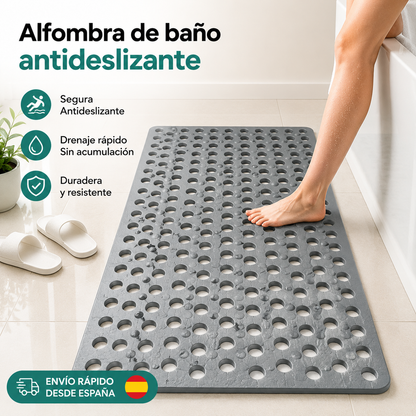 🛁【35*68cm】Alfombrilla de ducha antideslizante y antibacteriana de seguridad🚿 Previene eficazmente caídas y lesiones