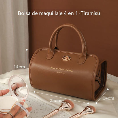 【Novedad de 2026】 Elegante neceser de cosméticos con cuatro compartimentos