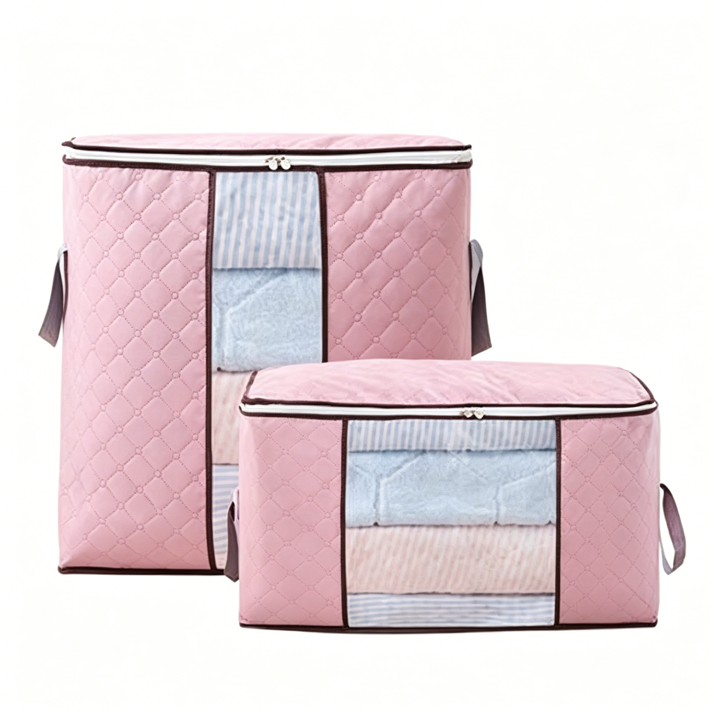 📦✨ Bolsa de almacenamiento de gran capacidad – Tejido transpirable y ventana transparente 🏡