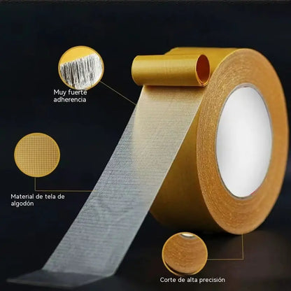 【30mm*10m】Adhesivo multifuncional de doble cara, de alta viscosidad, que no deja residuos tras su retirada.