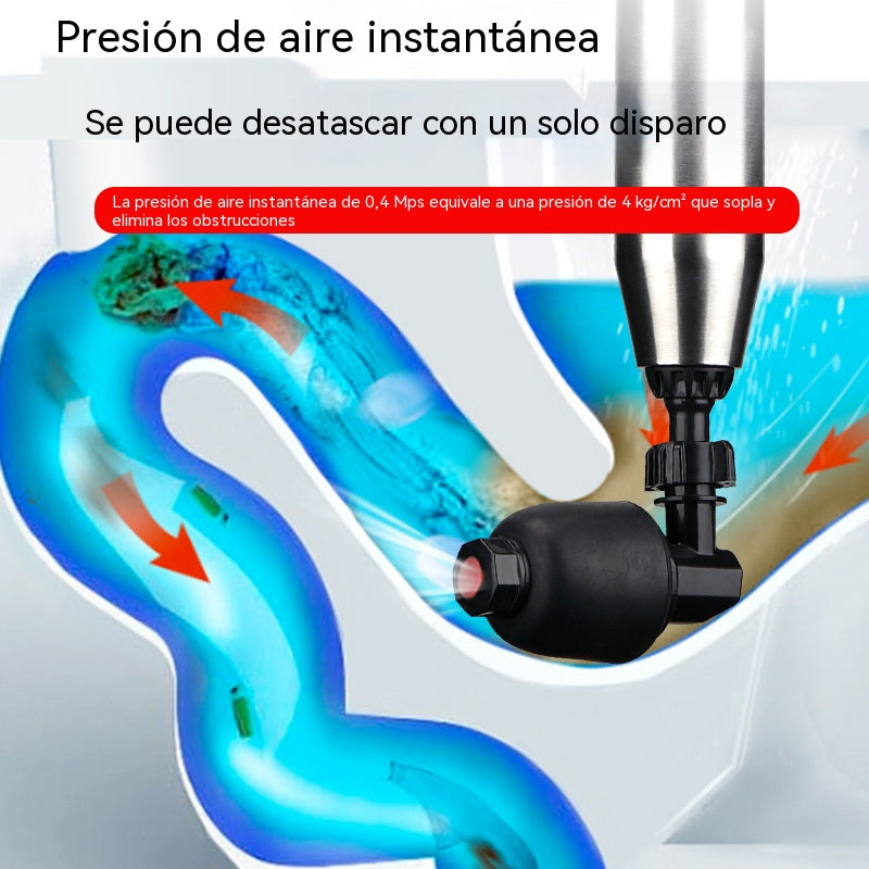 🎁🎁Nueva herramienta para desatascar inodoros y tuberías domésticas: desatasca desagües e inodoros en un segundo.