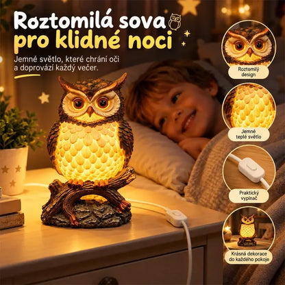✨🎁Umělecké zvířecí noční světlo pryskyřice řemeslo stolní ozdoba