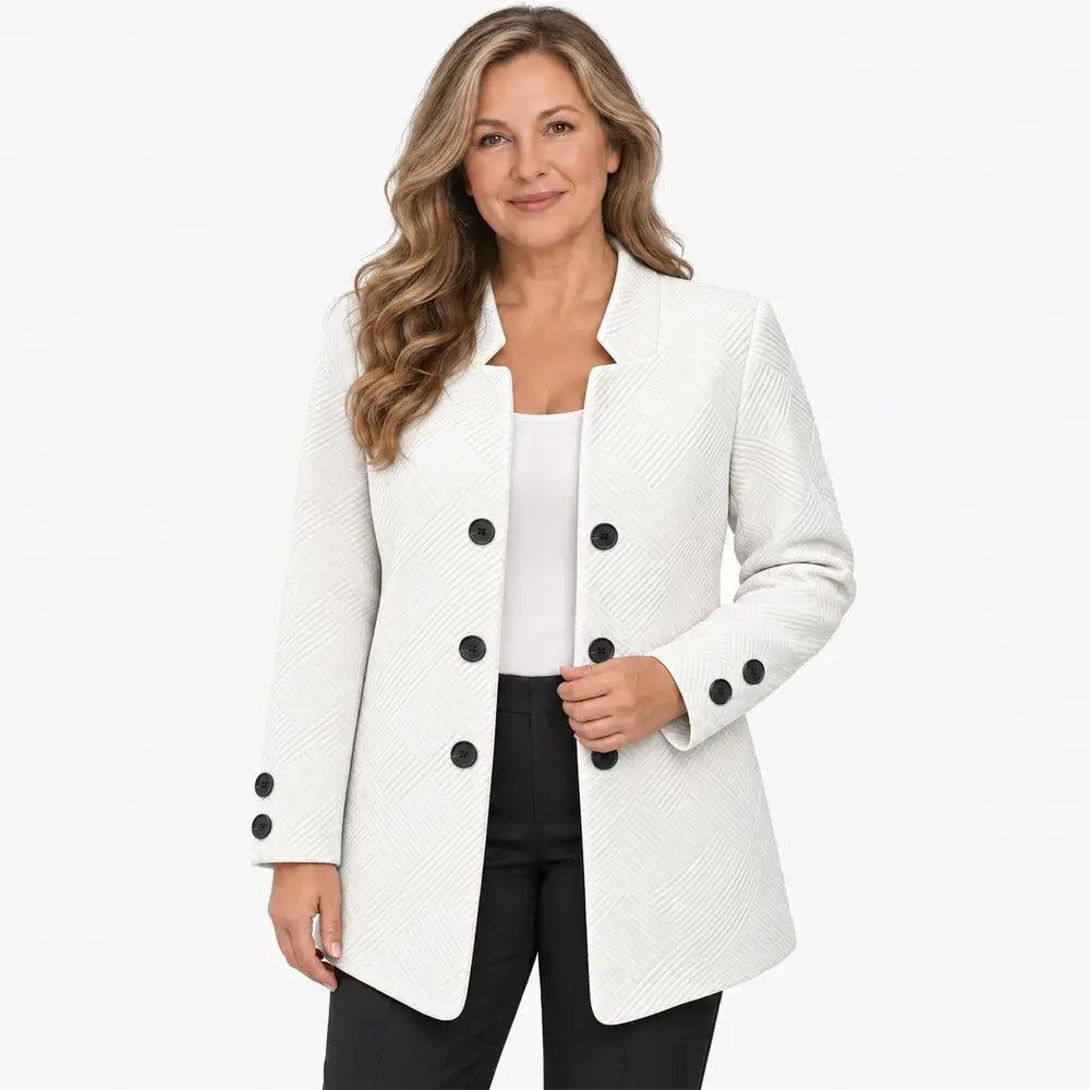 ✨【S–5XL / 3 barvy】Stylové dvouřadé sako na podzim a zimu (model se 3 knoflíky)