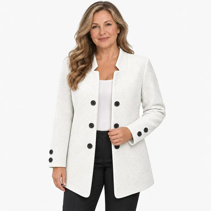 ✨【S–5XL / 3 barvy】Stylové dvouřadé sako na podzim a zimu (model se 3 knoflíky)