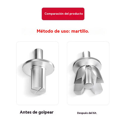 【100PCS】🔧 Remaches de aluminio con expansión de martillo: ¡fijación rápida y segura sin esfuerzo!🔩