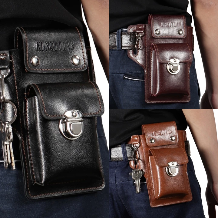 🔥Riñonera de cuero multifuncional para hombre