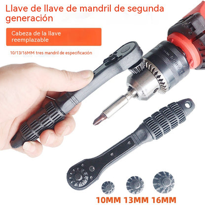💯Llave de portabrocas 3 en 1