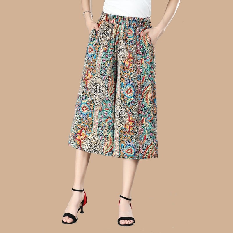 ❤️【M-5XL】Pantalones holgados estampados de cintura alta nuevos de 2026