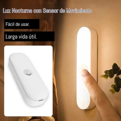 【Juego de 4 piezas】🏡💡Luz LED inteligente con sensor de presencia, fácil de cargar y práctica.