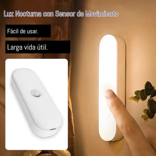 【Juego de 4 piezas】🏡💡Luz LED inteligente con sensor de presencia, fácil de cargar y práctica.