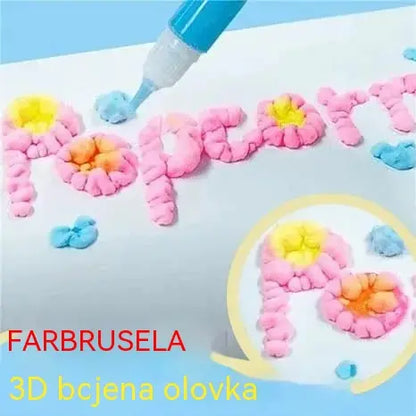 🎁【Kupite 1, dobijte 1 gratis】3D olovka za ispis za djecu: Crtanje mjehurića u stilu kokica (DIY)