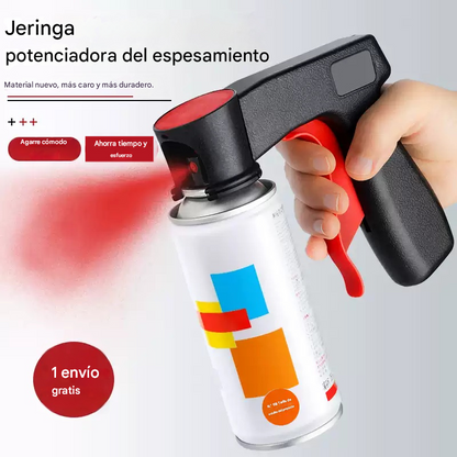 🔥【2 piezas 27 euros】Pistola pulverizadora de mano, Mango auxiliar para pulverizar pintura, Pistola pulverizadora de mano con manivela para paredes de coche, Pulverizador autocebante