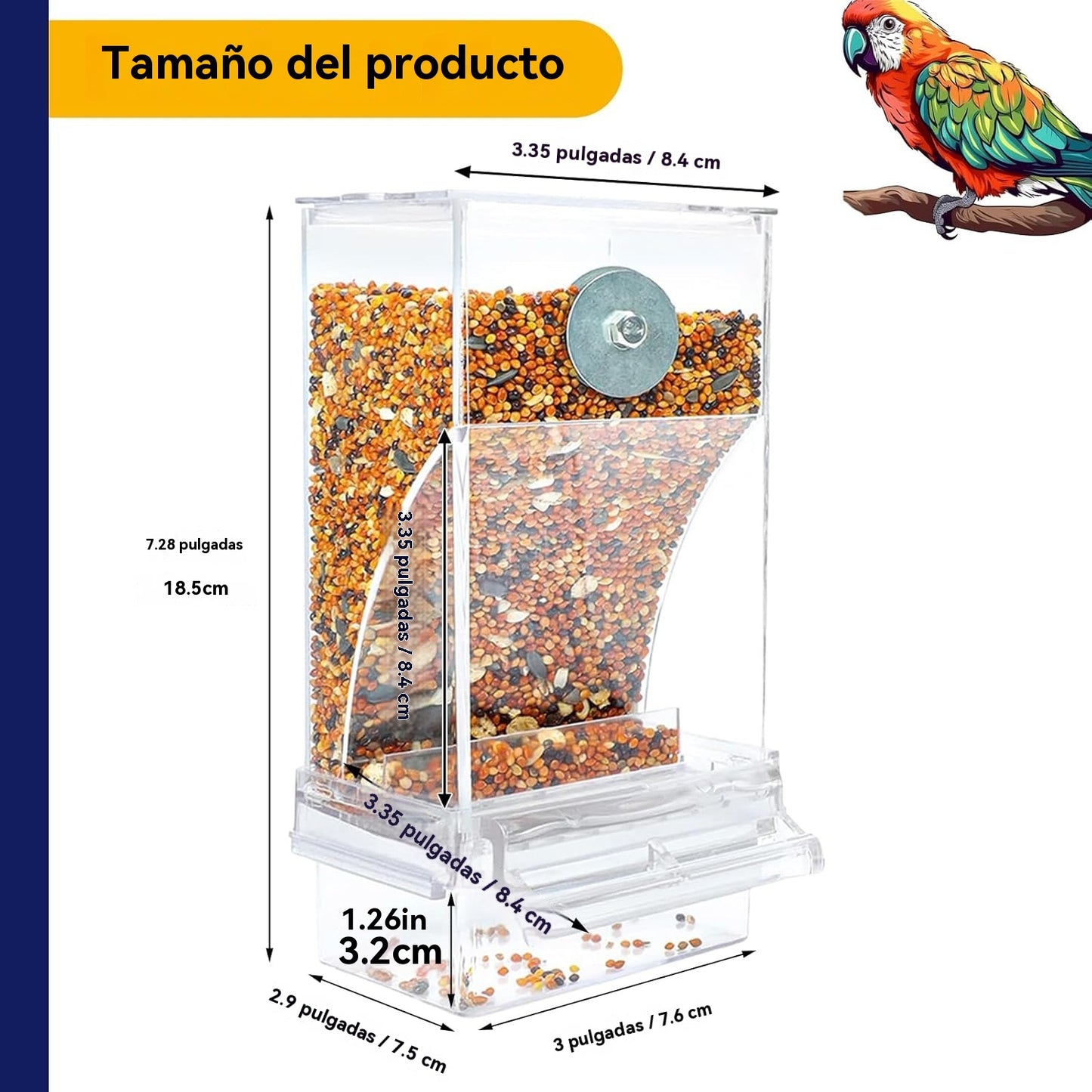 🐦🔥Comedero automático para pájaros sin derrames