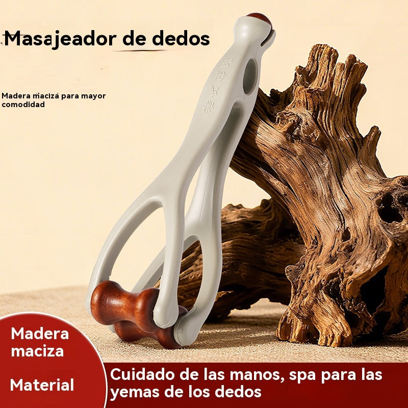 🎁【Compra 1 y llévate 1 gratis】🌿 Masajeador de dedos de madera maciza: Los rodillos de madera natural ayudan a desbloquear los meridianos articulares y a aliviar la fatiga de las manos. 🌿