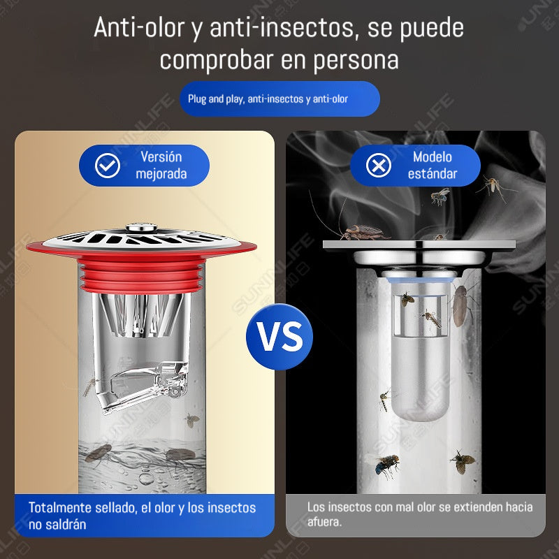 🥰【Compra 2 y llévate 2 gratis】👍Desagüe universal de gran diámetro para cocina y baño, a prueba de olores.🚿✨